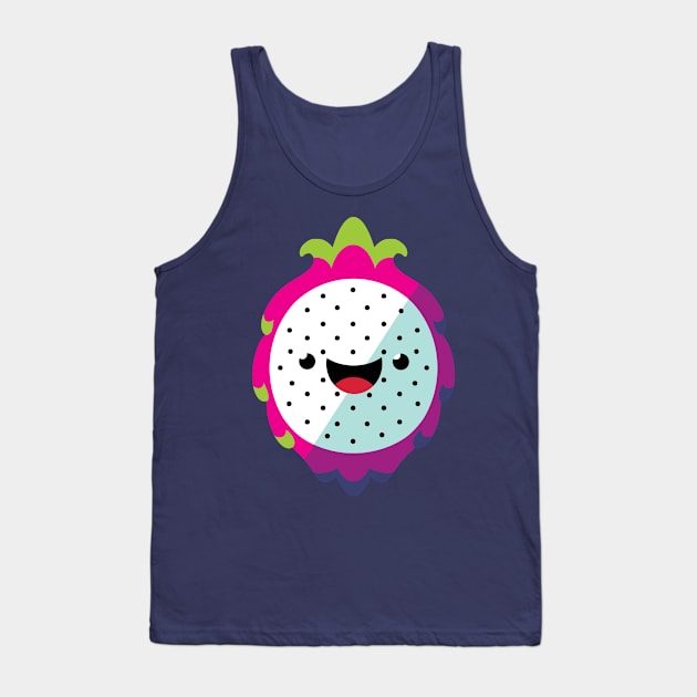 Dragon Fruit / Pitaya - Open Tank Top by ginaromoart